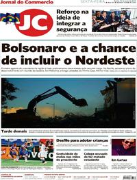 Capa do jornal Jornal do Commercio 24/05/2019