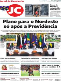 Capa do jornal Jornal do Commercio 25/05/2019