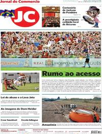 Capa do jornal Jornal do Commercio 25/08/2019