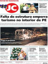 Capa do jornal Jornal do Commercio 26/11/2019