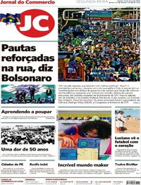 Capa do jornal Jornal do Commercio 27/05/2019