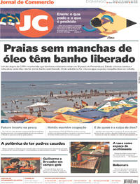Capa do jornal Jornal do Commercio 27/10/2019