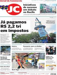 Capa do jornal Jornal do Commercio 27/11/2019