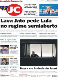 Capa do jornal Jornal do Commercio 28/09/2019