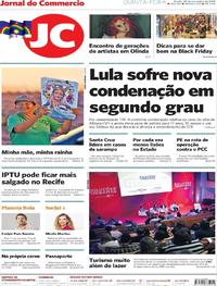 Capa do jornal Jornal do Commercio 28/11/2019