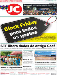 Capa do jornal Jornal do Commercio 29/11/2019
