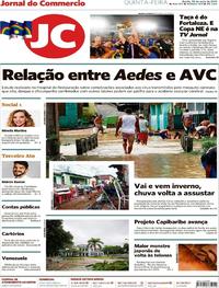 Capa do jornal Jornal do Commercio 30/05/2019