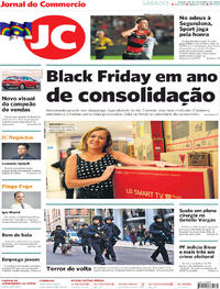 Capa do jornal Jornal do Commercio 30/11/2019