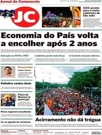 Capa do jornal Jornal do Commercio 31/05/2019