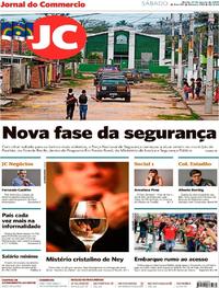 Capa do jornal Jornal do Commercio 31/08/2019