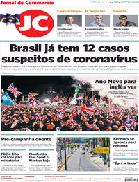Capa do jornal Jornal do Commercio 01/02/2020