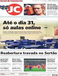 Capa do jornal Jornal do Commercio 01/07/2020