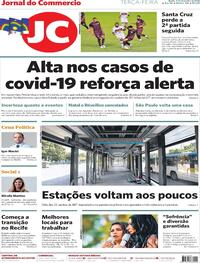 Capa do jornal Jornal do Commercio 01/12/2020