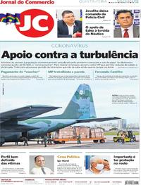 Capa do jornal Jornal do Commercio 02/04/2020
