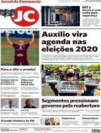 Capa do jornal Jornal do Commercio 02/09/2020