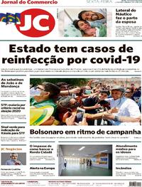 Capa do jornal Jornal do Commercio 02/10/2020