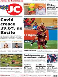 Capa do jornal Jornal do Commercio 02/11/2020