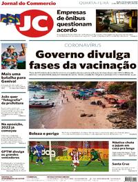Capa do jornal Jornal do Commercio 02/12/2020