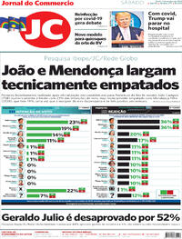 Capa do jornal Jornal do Commercio 03/10/2020