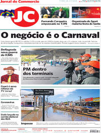 Capa do jornal Jornal do Commercio 04/02/2020