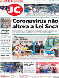 Capa do jornal Jornal do Commercio 04/03/2020