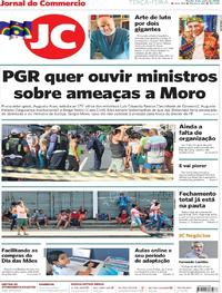 Capa do jornal Jornal do Commercio 05/05/2020