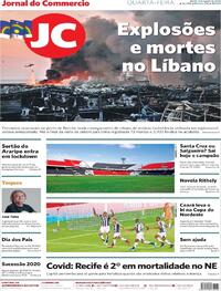 Capa do jornal Jornal do Commercio 05/08/2020
