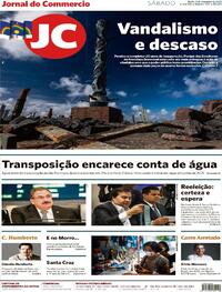 Capa do jornal Jornal do Commercio 05/12/2020
