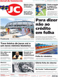Capa do jornal Jornal do Commercio 06/02/2020