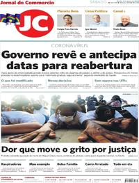 Capa do jornal Jornal do Commercio 06/06/2020