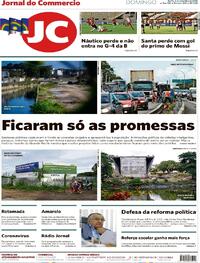 Capa do jornal Jornal do Commercio 06/09/2020