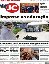 Capa do jornal Jornal do Commercio 06/10/2020