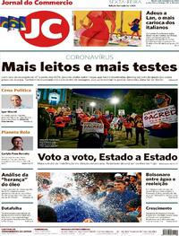 Capa do jornal Jornal do Commercio 06/11/2020
