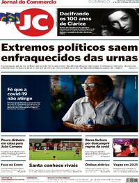 Capa do jornal Jornal do Commercio 06/12/2020