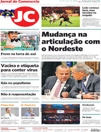 Capa do jornal Jornal do Commercio 07/02/2020