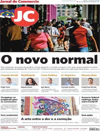 Capa do jornal Jornal do Commercio 07/06/2020