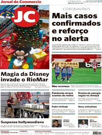 Capa do jornal Jornal do Commercio 07/11/2020