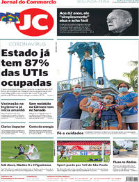 Capa do jornal Jornal do Commercio 07/12/2020