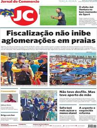 Capa do jornal Jornal do Commercio 08/09/2020