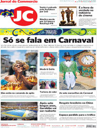 Capa do jornal Jornal do Commercio 09/02/2020