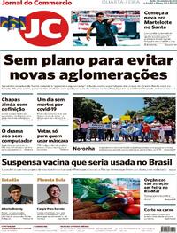 Capa do jornal Jornal do Commercio 09/09/2020