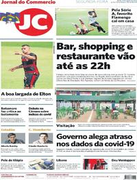 Capa do jornal Jornal do Commercio 10/08/2020