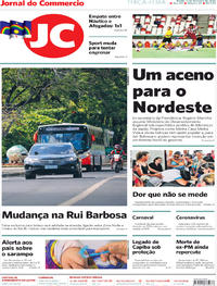 Capa do jornal Jornal do Commercio 11/02/2020