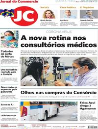Capa do jornal Jornal do Commercio 11/06/2020