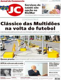 Capa do jornal Jornal do Commercio 11/07/2020