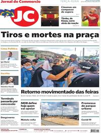 Capa do jornal Jornal do Commercio 11/08/2020