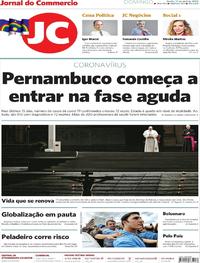 Capa do jornal Jornal do Commercio 12/04/2020