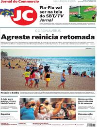 Capa do jornal Jornal do Commercio 13/07/2020