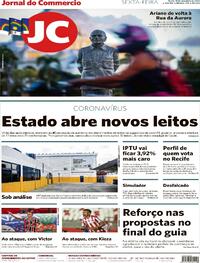 Capa do jornal Jornal do Commercio 13/11/2020