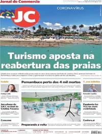Capa do jornal Jornal do Commercio 14/06/2020
